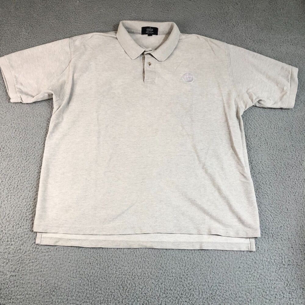 Vintage Lifestyle Bmw Shirt Mens Large Gray Polo Preppy Logo Motorsports Racing